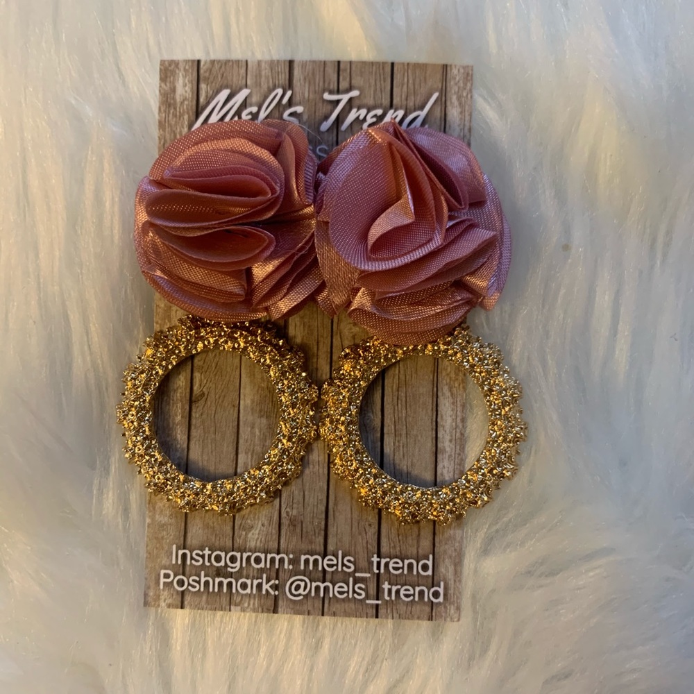 Dusty rose earrings